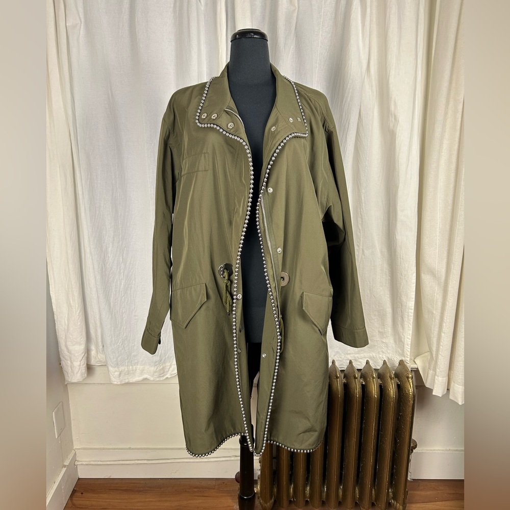Alexander Wang Chain Trim Twill Parka
